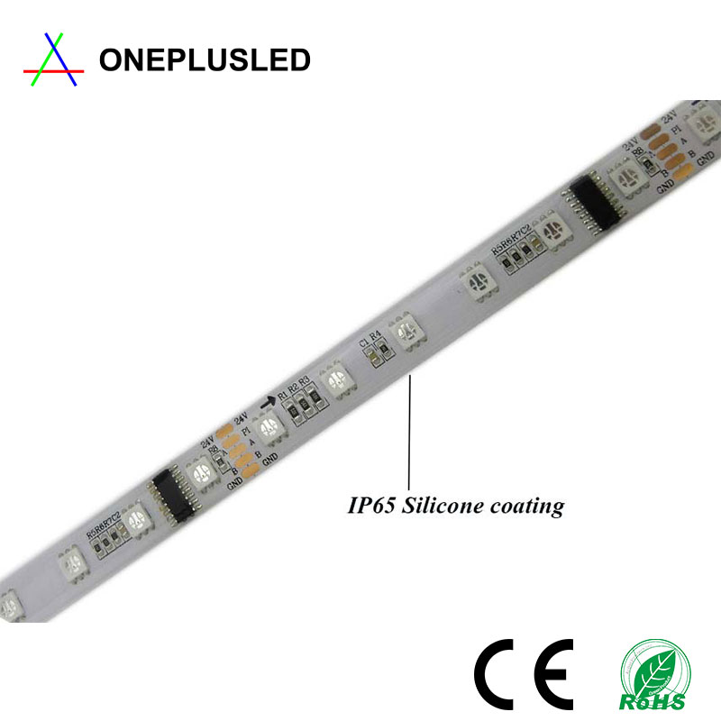 DMX512 DC24V 60leds/m outdoor led strip light 