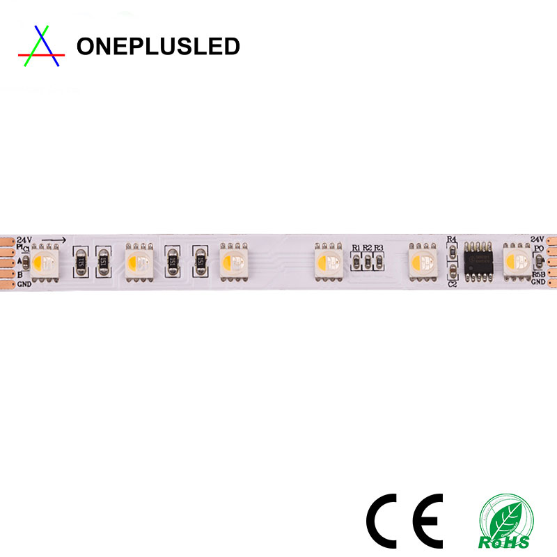 Breakpoint resume DMX512 DC24V 60leds/m RGBW led strip light  